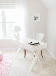 Pin By Rebekah Barber On Office Home Office Decor Home Office White Desk Simple White Desk