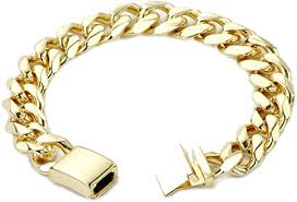 We did not find results for: Amazon Com Men S Gold Bracelet 14 Mm Thick Diamond Cut Cuban Link 2x More Pure 14k Gold Plating Than Other Chains For Men The Look Feel Of Pure Solid