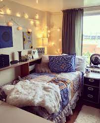 Navy Blue And Yellow Bedroom Dorm Room Colors Dorm Room Inspiration Dorm Sweet Dorm