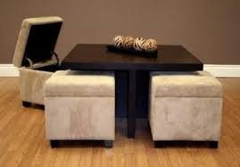 Dorel Home Products Club Table With 4 Ottomans Open Storage Ottoman Coffee Table Coffee Table Ottoman Table