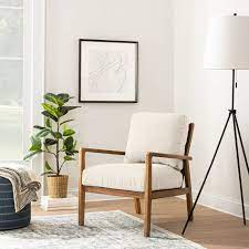 Dagget Mixed Material Accent Chair Threshold Designed With Studio Mcgee In 2021 Accent Chairs Accent Chairs For Living Room Arm Chairs Living Room