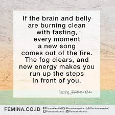 Quote By Fasting Jalaluddin Rumi