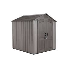 If you're currently using your garage or your basement to store items like your tools or lawn mower, you're going to love having an outdoor storage shed. Lifetime 7 Ft X 7 Ft Rough Cut Outdoor Storage Shed The Home Depot Canada