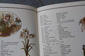 This scarce book has a 2 hand colored flower plates. Talking In The Language Of Flowers Wolff S Apple House