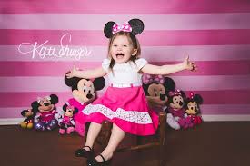 Minnie Mouse Birthday Ideas For 2 Year Old Daughter Studio Photoshoot 2 Year Old Girl Minnie Mickey Mouse Theme Stuffed Animals Pink Back Birthday Photoshoot 2 Year Old Birthday Party Girl Girl 2nd Birthday
