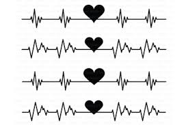 Download Heartbeat Svg Cardio Heart Svg Files For Silhouette Cameo And Cricut