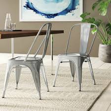 carlisle high back metal dining chair