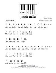 Jingle Bells Easy Pre Staff Music With Letters For Beginning Piano Lessons Piano Music With Letters Christmas Piano Music Christmas Piano