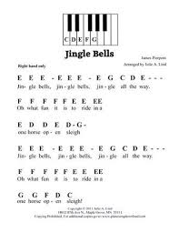 The easiest songs are those on the white keys. Jingle Bells Easy Pre Staff Music With Letters For Beginning Piano Lessons Piano Music With Letters Christmas Piano Music Christmas Piano