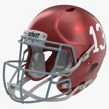Football Helmet 3 Schutt Red 3d Model Ad Helmet Football Schutt Model Football Helmets Helmet Football