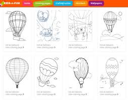 Free printable coloring pages are so quick and easy to print off and use at home! Hot Air Balloon Coloring Picture Free Printables