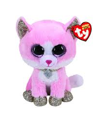 Plyšová hračka ružová mačka