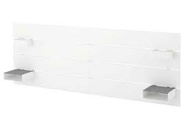 Lit 160x200 avec rangement ikea. Focus Sur La Tete De Lit Nordli Par Ikea Avec Sa Table De Chevet