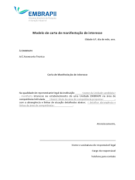 Document termo de referência (1 mb). Carta De Manifestacao De Interesse