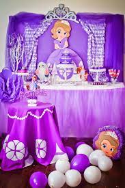 Sofia the first decorations ideas. 16 Sofia The First Birthday Party Ideas Pretty My Party Party Ideas