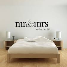 Personalized Name Mr Mrs Wedding Wall Decal Sticker Etsy Bedroom Wall Wall Decor Bedroom Wall Vinyl Decor