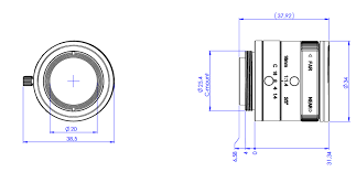 Maybe you would like to learn more about one of these? 16 Mm C Mount Lens Opto Engineering En2mp1614 Vision Dimension