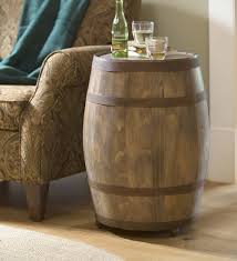 Deep Creek Wine Barrel Storage Table Accent Tables Made Of Reclaimed Wood From An Actual Wine Barrel Wine Barrel End Table Wine Barrel Storage Barrel Decor