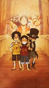 Lhistoire de one piece se deroule dans un monde oceanique similaire a la terre ou des pirates aspirent a une ere de liberte et daventure connue comme la grande vague de piraterie. Ace Luffy Et Sabo Fond Ecran Mes Amours One Piece Ace One Piece Anime One Piece Luffy