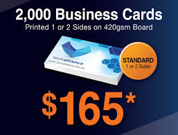 That's less than $0.01 each! 2 000 X Business Cards 420gsm