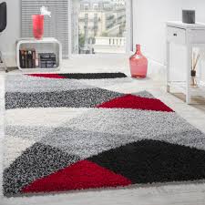 Entdecke 3 anzeigen für teppich rot schwarz grau zu bestpreisen. Shaggy Geometrisch Gemustert Versch Farben Teppichcenter24
