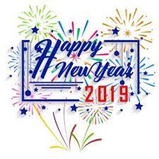 Happy New Year 2019 And Holidays Concept With Firework Displayed 2019 Abstract Banner Png And Vector With Transparent Background For Free Download Fireworks Display Happy New Year 2019 Fireworks