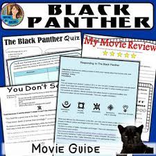 If you're looking to begin the path to building a healthier relationship with the history of black americans, here are some streamable documentaries every item on this page was chosen by a woman's day editor. Black Panther Movie Questions Worksheets Teaching Resources Tpt