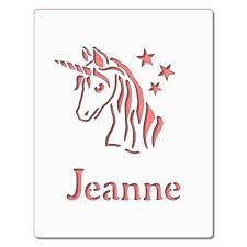 Pochoir Licorne N 151 Pochoir Licorne Peinture Sur Tissu