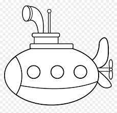 Free Submarine Clipart Black And White Download Free Clipart White Submarine Hd Png Download Vhv
