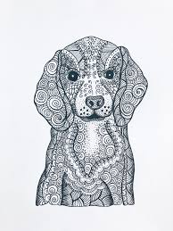 Puppy Art In 2021 Puppy Art Cute Animals Puppies Zentangle Animals