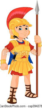 Supercoloring.com is a super fun for all ages: Vector Illustration Of Boy Wearing Roman Soldier Costume Canstock