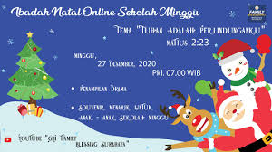 Ajak dan libatkan seluruh guru sekolah minggu untuk terlibat dalam merencanakan dan. Ibadah Perayaan Natal Sekolah Minggu Online 27 Desember 2020 Youtube