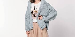 À rayures, en tricot, en laine et cardigans. Modele Pour Tricoter Un Gilet Femme Marie Claire
