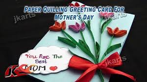 Card made of cardboard and colored paper quilling technique. Diy Paper Quilling Greeting Card For Mother S Day 194 1 Video Dailymotion