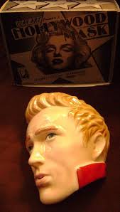 Vintage James Dean Clay Art Hollywood Mask, Elegant, Lifelike, Glamorous,  *USA