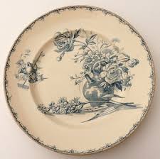 Plat Rond En Faience De Luneville Modele Champetre Faience Vaisselle Ancienne Vaisselle