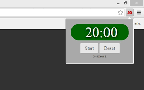 Set a timer for 20 minutes. 20 Minute Timer Chrome Extension Plugin Addon Download For Google Chrome Browser