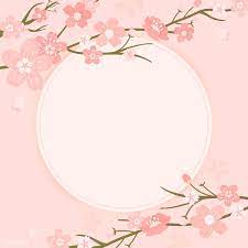 Download Premium Vector Of Pink Cherry Blossom Framed Vector 566020 Cherry Blossom Background Anime Cherry Blossom Blossom
