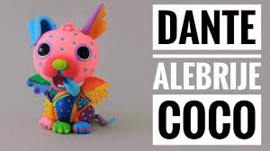 9 rooster mini alebrijes hand made oaxaca figure carvings. Como Hacer A Dante Alebrije De La Pelicula De Coco Mis Mejores Ideas Porcelana Fria Youtube