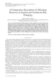 Atit in javascript in plain english. Pdf A Comparative Description Of Affixation Processes In English And Yoruba For Esl Pedagogy