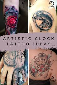 It takes a lot of effort and time to make splendid watercolor aquarelle tattoo. 31 Crazy Artistic Clock Tattoo Ideas Tattooglee