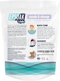 Now i shall try it. Epsoak Kids Soak Sleep Epsom Salt Bath Soak For Kids 2lb Bag Pure Gentle Amazon Co Uk Baby Products
