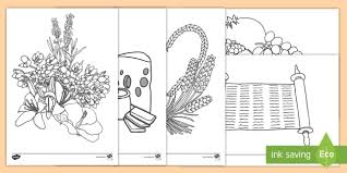 Collection of shavuot coloring pages (37) coloring shavuot flowers hanukkah borders coloring page Shavuot Coloring Pages Teacher Made