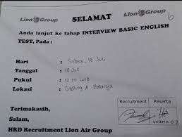 Tes interview pramugari bahasa inggris. Violetta Pengalamanku Tes Pramugari Lion Air Group Wings Air