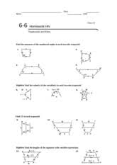 What definition would you write to describe the shape in 21 trapezoid consecutive angles theorem the consecutive angles between the bases of a trapezoid are supplementary trapezoid consecutive. Geometry Trapezoid And Kite Worksheet Pdf Geometry Trapezoid And Kite Worksheet Name Date Period Find The Measures Of The Numbered Angles In Each Course Hero