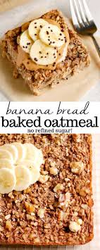 Banana Bread Baked Oatmeal Erin Lives Whole Recipe Banana Bread Baked Oatmeal Baked Oatmeal Recipes Ripe Banana Recipe