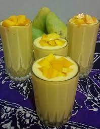 Puding mangga kuah susu ala silvialim18. Senang Jer Nak Buat Jus Mangga Susu Potong Kiub Yang Sedap Tu
