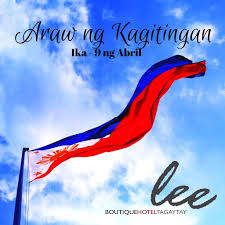 Araw ng kagitingan holiday celebration and observances in philippines calendar. Pin On Lee Boutique Hotel