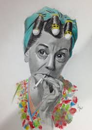 A pencil drawing I done a few years ago of Hilda Ogden. Hope you like