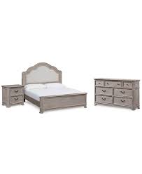 Find the perfect home furnishings at hayneedle, where you can buy online while you explore our room designs and curated looks for tips, ideas & inspiration to help you along the way. Furniture Elina Bedroom Furniture Set 3 Pc Queen Bed Dresser Nightstand Created For Macy S Reviews Furniture Macy S